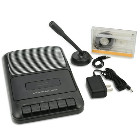 Onn Portable Cassette Recorder Showbox, Black
