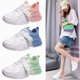 thumbnail image 2 of Zapatos casuales de color degradado de PU transpirable de malla para mujer con zapatos deportivos de fondo plano con fondo grueso, 2 of 4