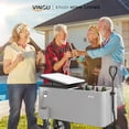 thumbnail image 7 of VINGLI 80qt. Wagon Rolling Cooler Ice Chest w/Long Handle and 10" Wheels, Patio Cooler, Outdoor Park Cart on Wheels, 7 of 7