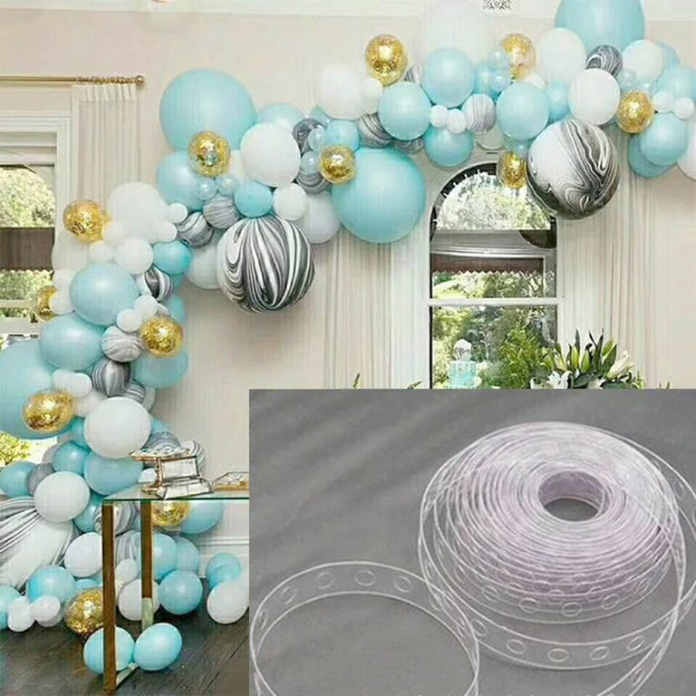 Balloon Arch Kit for Balloon Garland Decorating , 64 Ft Balloon Tape Strip,  400 Dot Glue Stickers, 65 Ft Masking Tape for Wedding Party Birthday  Balloon Decoration DIY Christmas - No Harm