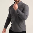thumbnail image 7 of Stamzod Mens Shirts Summer Solid Color Crewneck Slim Fit Stretch Gym Shirts Activewear Casual Athletic Running Long Sleeve Shirts for Men Dark Gray XL, 7 of 7