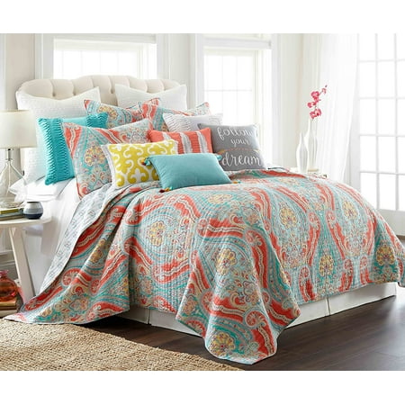 UPC 190945027757 product image for Levtex Home - Greenwich Quilt Set -King Quilt + Two King Pillow Shams - Damask i | upcitemdb.com