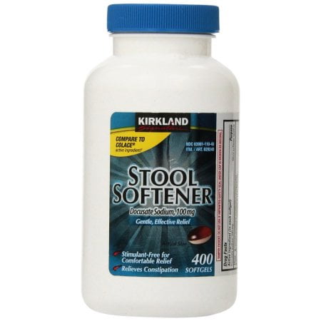 Compare Stool Softener to Colace! - Kirkland Signature Stool Softener Docusate Sodium 100 Mg, (400