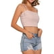thumbnail image 4 of INSPIRAR CHIC Blusas de tirantes de verano de rayas para mujeres, L Blanco Rosa, 4 of 5