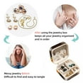 thumbnail image 4 of Easter Travel Portable Jewelry Box - Square Organizer Box with Bracelet Holder, Earring Organizer – Store Rings, Earrings, Necklaces, Bracelets, and More! Suitable for Girls and Women, 4 of 6