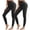 2BLK, variant on Women's Footless Tights Under Dress Semi Opaque Footless Pantyhose