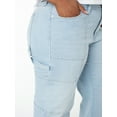 thumbnail image 4 of Celebrity Pink Wide Leg Cargo Pant, Women's and Women's Plus, 4 of 5