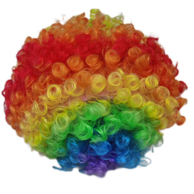 Soidarity Pelucas de colores para el cabello, vestido de payaso, Cosplay, gorras de regalo, fútbol, carnaval, regalos, fiesta, escenario, Cuidado del cabello vistoso