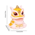 thumbnail image 3 of Figura de danza del león estilo decoración de mesa china de la suerte para regalo amarillo, 3 of 4