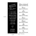 thumbnail image 2 of IH Casa Decor Canvas Wall Sign Recette/Famille Asstd - Set of 2, 2 of 3