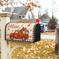 thumbnail image 2 of Fall Mailbox Cover Autumn Harvest Orange Pumpkin Truck Maple Leaves Mailbox Cover Magnetic Standard Size 21x18 Inch Thanksgiving Waterproof Post Box Cover Wraps Garden Yard Decor for Outdoor, 2 of 6