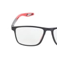 thumbnail image 3 of Presbyopic Blue Light Filtering Reading Glasses Sport Anti Slip Matte Black Frame Red Leg Lenses +2.00 Diopter Strength, 3 of 9