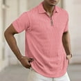 thumbnail image 2 of Mens Shirts Short Sleeve Casual Loose Fit T-Shirt Athletic Sports Tops Pink XXL, 2 of 6