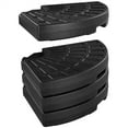 thumbnail image 4 of Yaheetech Outdoor 4 Piece HDPE Cantilever Offset Umbrella Base Stand with Fillable Plates, Black, 4 of 11