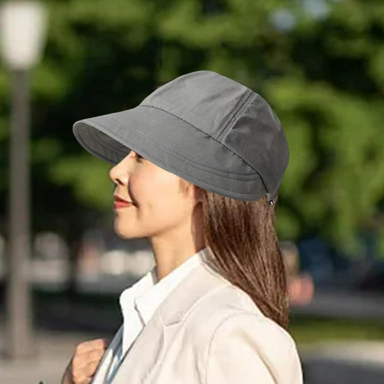 Womens Sun Hat Summer Hats with Strap Adjustable Bucket Hat Wide