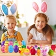 thumbnail image 4 of Prefilled Easter Eggs with Mini Rabbit Bunny Plush Animal Stuffed Toy for Kids Easter Egg Filler and Party Classroom Supplies Gift Exchange, 4 of 5