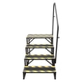 thumbnail image 5 of ChicHomey Step Ladder,Heavy Duty 4-Step Steel Step Ladder with Handrail,450 lbs Capacity, Portable for Indoor/Outdoor Use, 5 of 13