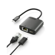 Clearance!!! USB C to Ethernet Adapter, 5 Gbps 100W PD Charging Port, USB-C to RJ45 Ethernet LAN Network Adapter with MacBook Pro/Air, Laptop, Surface, Galaxy, Dell XPS, HP, Android, Windows