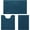 Blue-atlantic Blue-17"x24"+20"x32"+U Shape 20"x24", variant on Bath Rugs Set Blue-atlantic Blue, 17"x24"+20"x32"+U Shape 20"x24" 3-Piece Bathroom Mat Set