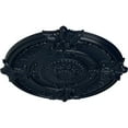 thumbnail image 3 of 53 1/2"OD x 3 1/2"P Attica Acanthus Leaf Ceiling Medallion (Fits Canopies up to 4 5/8"), Hand-Painted Midnight Dream, 3 of 5