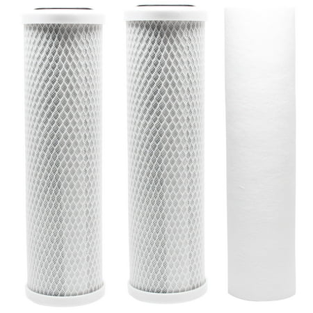 

Replacement Filter Kit for Krystal Pure KR15 RO System - Includes Carbon Block Filters & Polypropylene Sediment Filter - Denali Pure Brand
