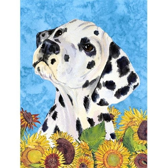 28 x 40 In. Dalmatian Flag Canvas, House Size