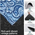 thumbnail image 3 of Blue Paisley Pattern Kitchen Rugs Sets Of 3,Kitchen Runner Rugs Non Skid Washable,Decorative Kitchen Floor Mats for Kitchen,Sink,Laundry,17"x30"+ 17"x47" + 17"x59", 3 of 6