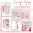 thumbnail image 3 of 32 Pcs Pink Dollhouse Furniture Set,4 in 1 Dollhouse accessories and furniture, Pretend Play Furniture Toys Christmas Birthday for Girls 3Y+, 3 of 7