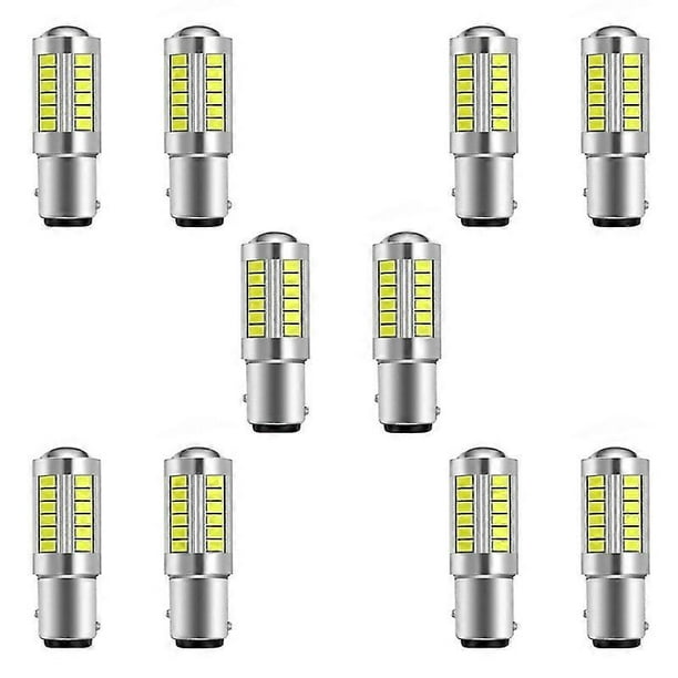 10X Super Bright LED 1157 LED Light Bulb P21/5W BAY15D LED Bulbs With 33SMD 5730 Chipsets Xenon White