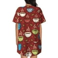 thumbnail image 3 of Xecao Coffee Cups print Swimsuit for women, Summer-ready, sporty style.Quick-dry fabric. Many sizes & colors., 3 of 9