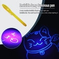 thumbnail image 1 of Bolígrafo de tinta invisible con luz luminosa 2 en 1, bolígrafos mágicos de dibujo UV para niños (amarillo) Tmvgtek juguetes de los niños, 1 of 7