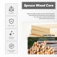 thumbnail image 5 of Diddaport 28 x 84 inch Sliding Barn Door , K Style DIY Unfinished Solid Spruce Wood Barn Door, With 5ft Sliding Hardware Kit & Handle, Double Surface, Natural Brown, 5 of 7