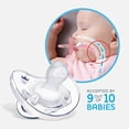 thumbnail image 3 of Chupete de Silicona 100% Suave PhysioForma de Chicco para Bebés, 0-6 meses, Transparente, Tetina Ortodóntica, Libre de BPA, 4 unidades con Estuche de Esterilización, 3 of 3