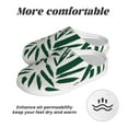 thumbnail image 6 of KLL Palm Branch With Leaves Pattern Adult Unisex Cozy Slippers,Fuzzy Slip-on Slippers TPR Sole Slippers Comfort Plush Home Footwear for Indoor & Outdoor-13, 6 of 7