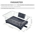 thumbnail image 4 of Labymos Stainless Steel Dish Rack with Drainage Outlet Storage Rack for Dishes Kitchen Rack Kitchen, 4 of 8