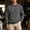 Dark Gray, variant on LYSMORA 2026 Spring Fall Men's Solid Crew Neck Oversized Sweatshirt, Drop Shoulder Rib Long Sleeve Loose Pullover Top for Lounge Workout Street Daily Layering