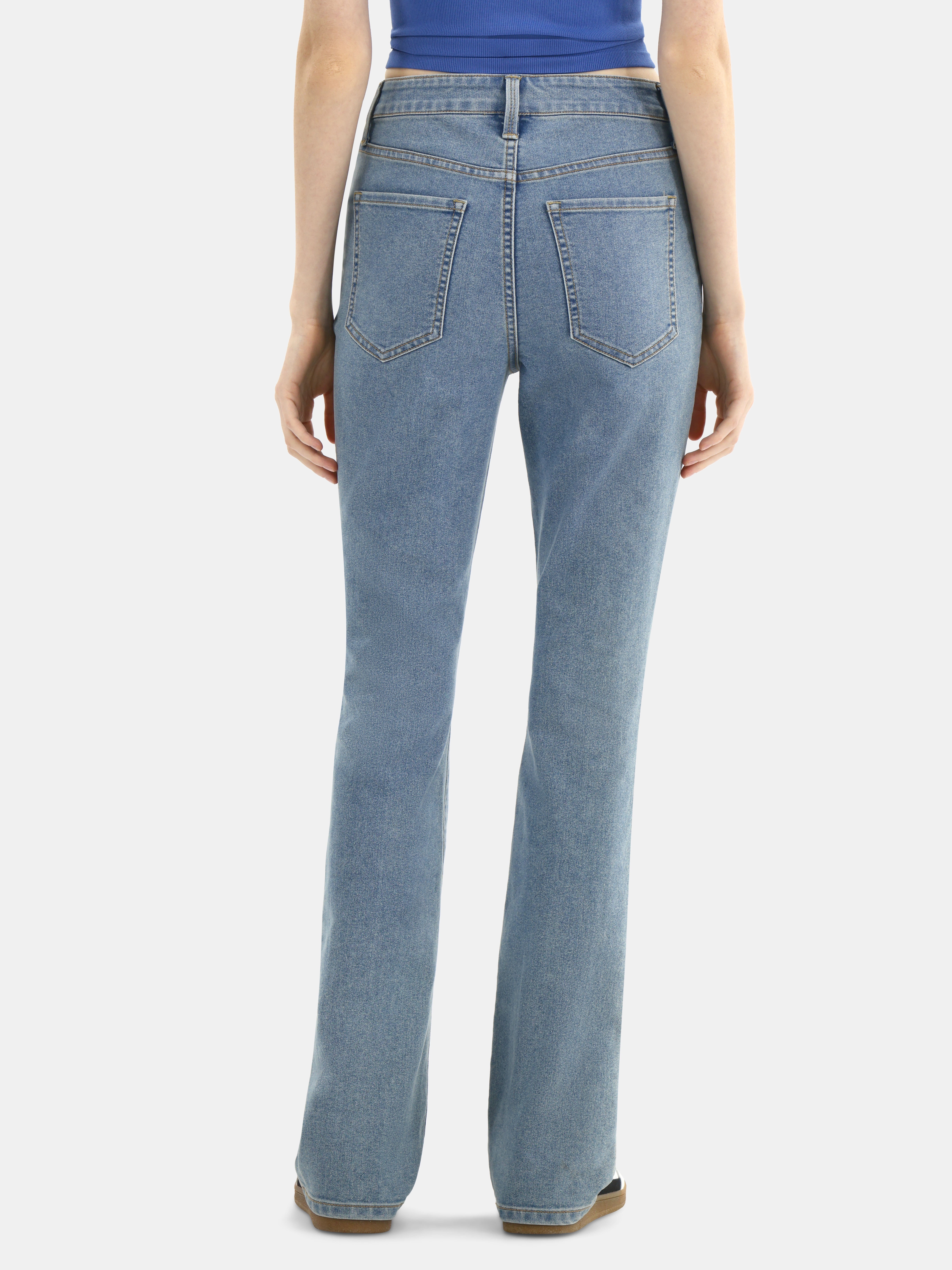 No Boundaries Stretch Denim Bootcut Jeans, 2-Pack, 32" Inseam, Women's Sizes 00-20
