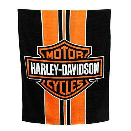 HARLEY-DAVIDSON Stripe Bar & Shield Large Beach Towel, 54 x 68 inch ...