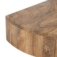 thumbnail image 4 of Kate and Laurel Reid Modern Wooden Floating Side Table, 20 x 11 x 6, Natural Brown, Contemporary Wood Floating Nightstand  with Drawer for Extra Storage and Added Functionality, 4 of 10