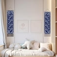 thumbnail image 4 of Paisley Pattern Tapestry Modern Wall Art Tapestry White Blue Wall Blanket Long Tapestry Wall Hanging 2 Tapestries with Tassel DIY for Living Room Bedroom Dorm Backdrop Decor Gifts DIY for Christmas, 4 of 7
