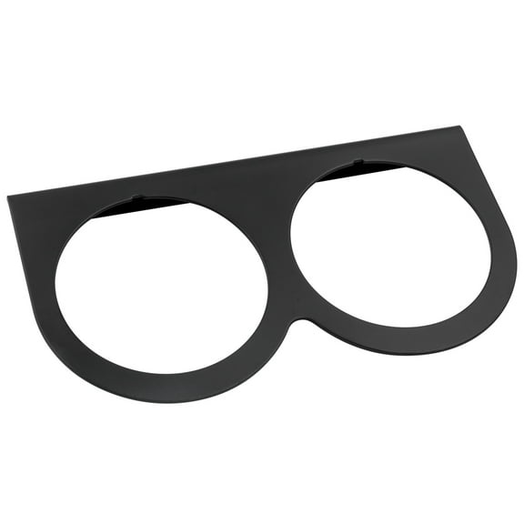 Equus Gauge Mount, Panel, Black, 2-5/8" , Double