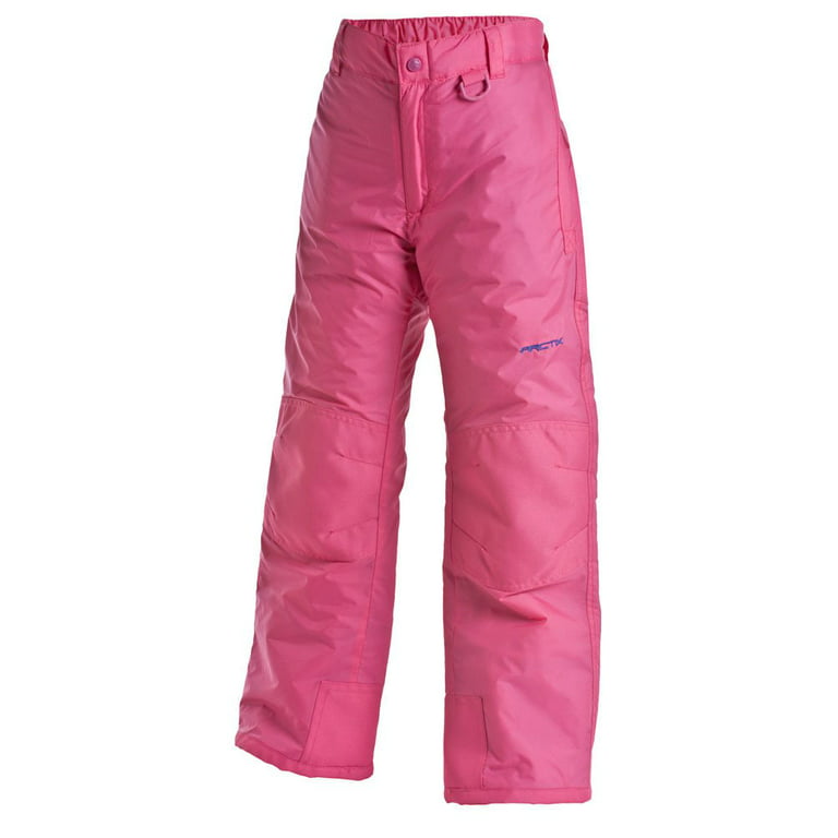 Arctix Youth Snow Pants with Reinforced Knees and Seat - Fuchsia, S