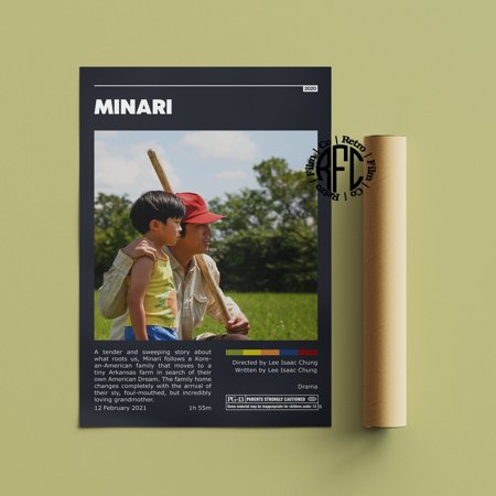 POSTER Minari Retro Vintage Poster | Minimalist Movie Poster | Retro Vintage Art Print | Wall Art | Home Decor-UNFRAMED