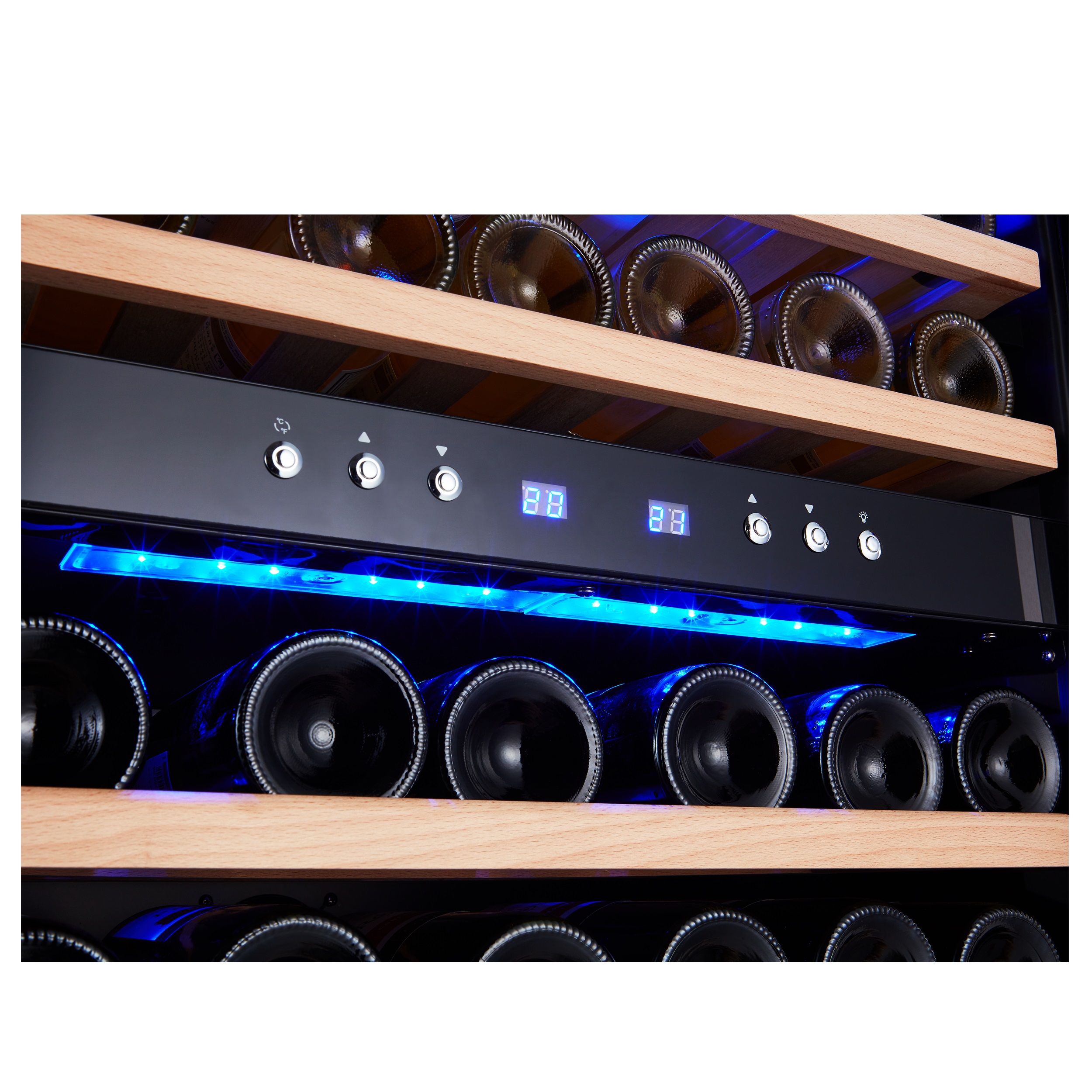Phiestina 46 Bottle Dual Zone Built-in Wine Cooler - image 5 of 12