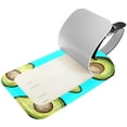 thumbnail image 2 of Square 2Pack PU Leather Recipe Avocado Cruise Luggage Tag with Privacy Cover and Name ID Tag for Travel Handbags Backpacks Luggage Tags, 2 of 6
