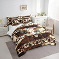 thumbnail image 3 of Castle Fairy Western Floral Bull Skull Twin Bedding Sets 7-Piece for Teens Boys Girls,Animal Cow Print Bedding Comforter Set Microfiber,Bohemian Tribal Aztec Breathable Sheet Sets, 3 of 8