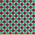 thumbnail image 1 of Abstract Sofa Upholstery Fabric by the Yard, Geometric Circles in Squares Different Tones Modern Unusual Retro Hipster, Decorative Fabric for DIY and Home Accents, Pale Sea Green Plum by Ambesonne, 1 of 4