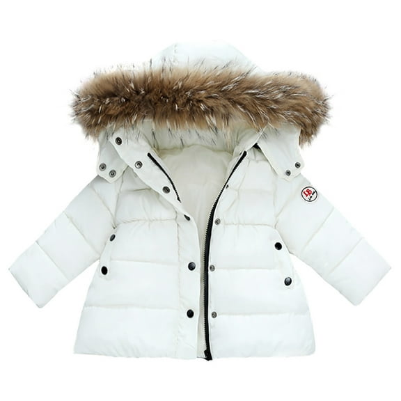 Boys Snowsuit Baby Girls Boys Kids Down Jacket Coat Autumn Winter Warm Children Clothes Wh/110
