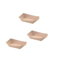 thumbnail image 4 of MesaSe 50pcs Ship Shape Take Out Containers Easy Fold Box Kraft Paper Box Lunch Salad Carton for Party (Kraft Paper), 4 of 7