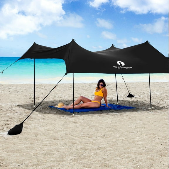 Red Suricata 7x7 ft Black Pop up Outdoor Canopies, Portable